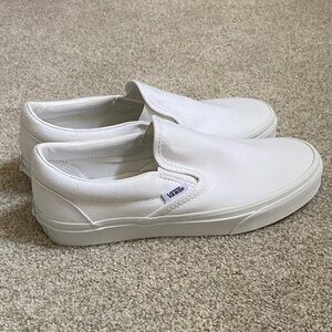 Vans Classic White Slip-On Sneakers